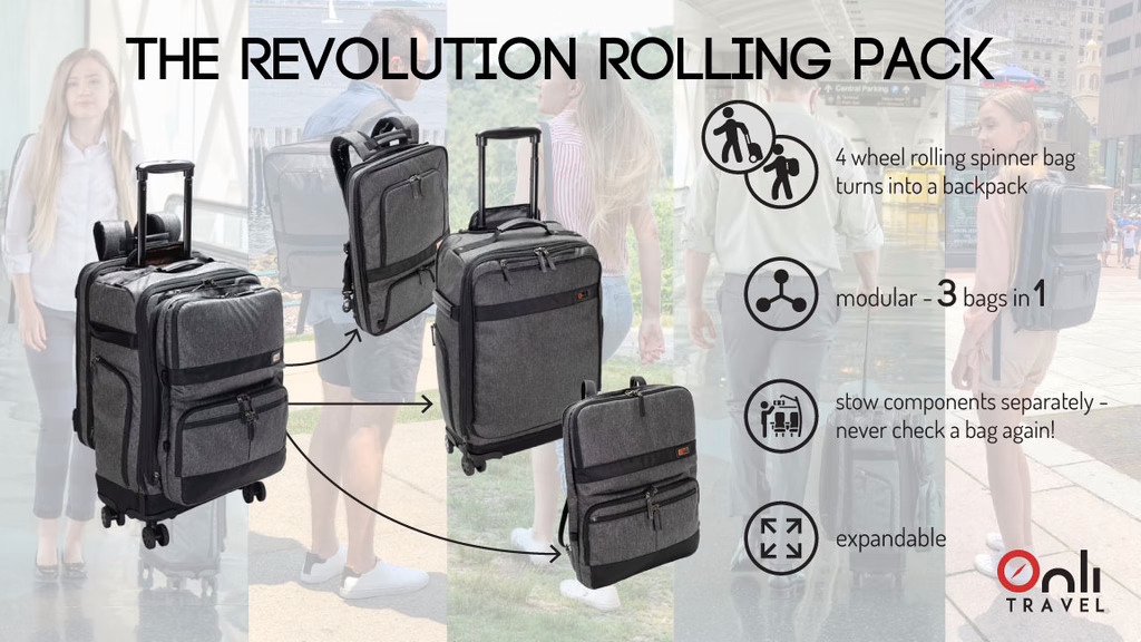 Onli Travel Revolution Modular 4 Wheel Spinner Backercrew