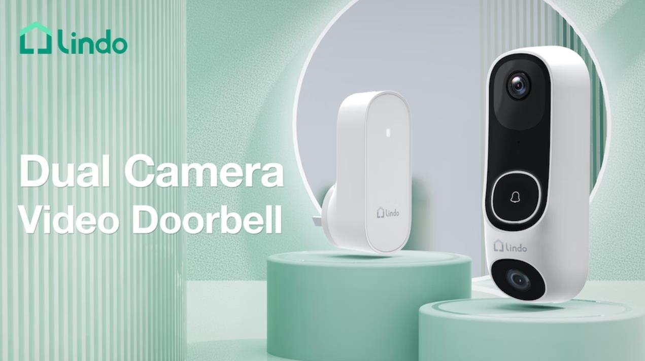 Lindo Dual Camera Video Doorbell Removes Blind Spots Backercrew