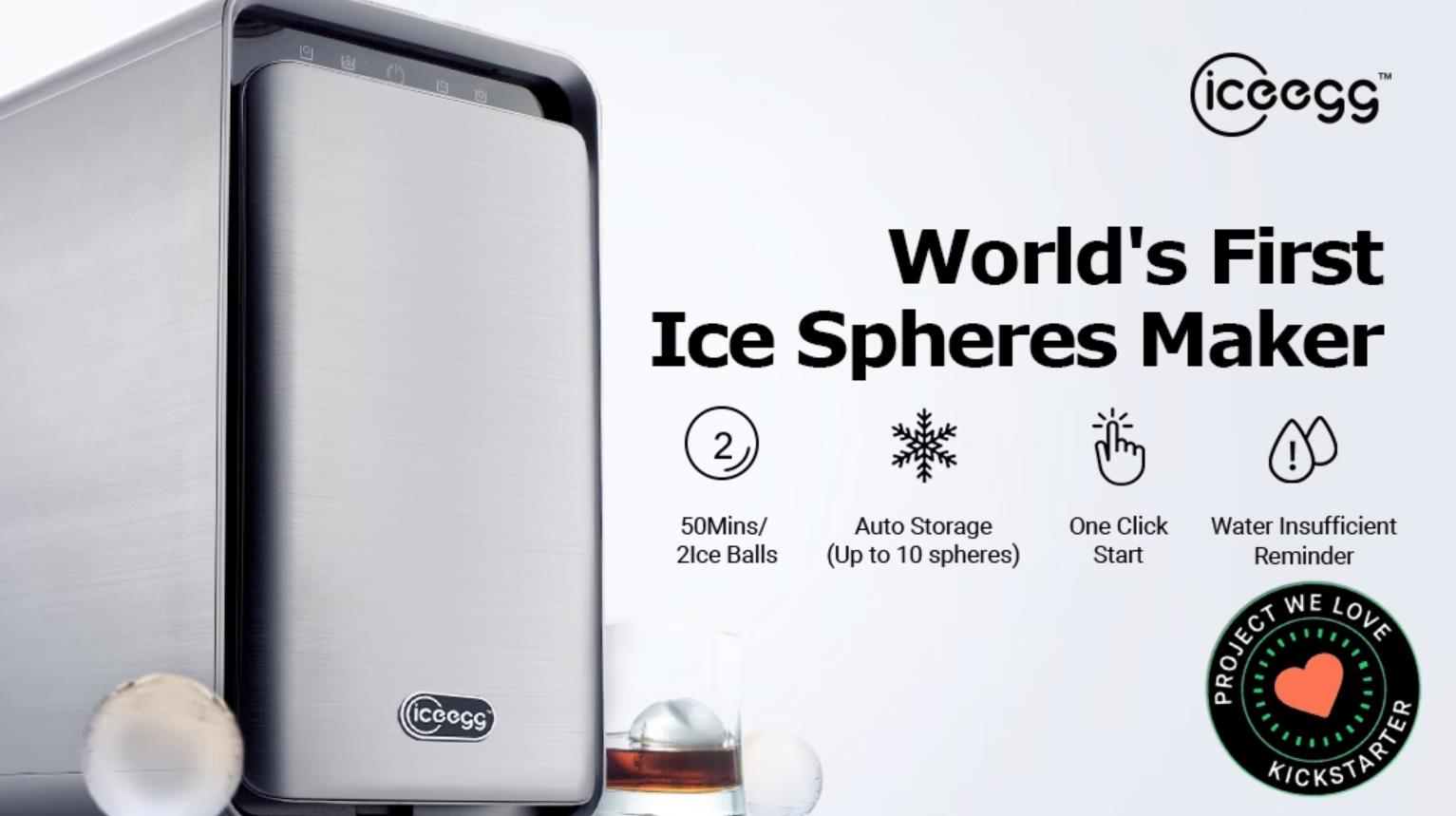 Iceegg, The Automatic Ice Spheres Maker Backercrew