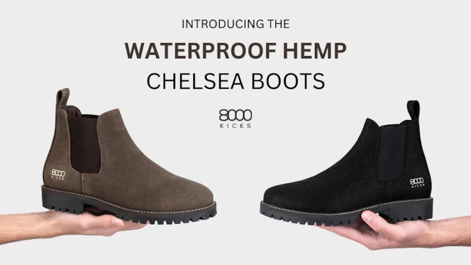 8000Kicks | The waterproof HEMP Chelsea boots - Backercrew