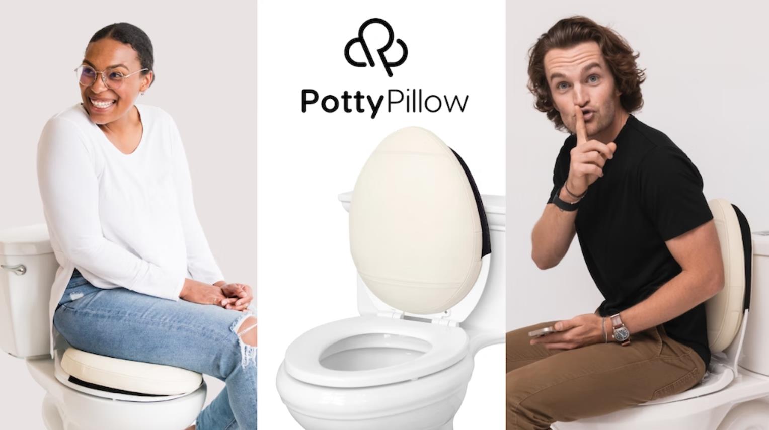 Potty Pillow Luxury Lumbar Support Toilet Pillow Backercrew