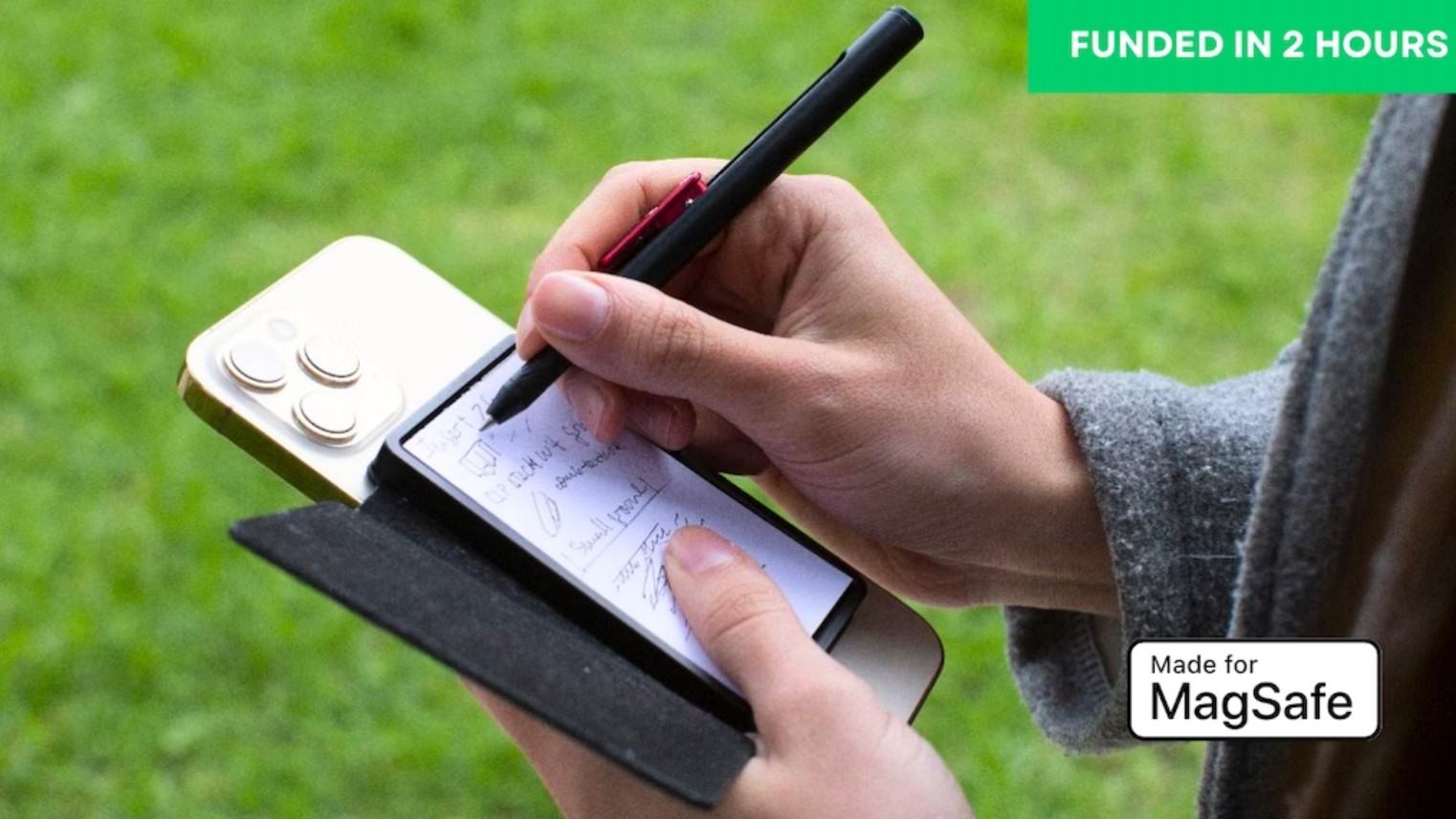 Side Note Pocket Notebook and Pen, Perfected with MagSafe Backercrew