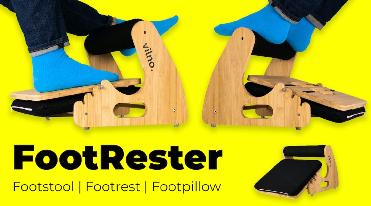 FootRester™ | 3-in-1 Under Desk Foot Relief | by VILNO - Backercrew