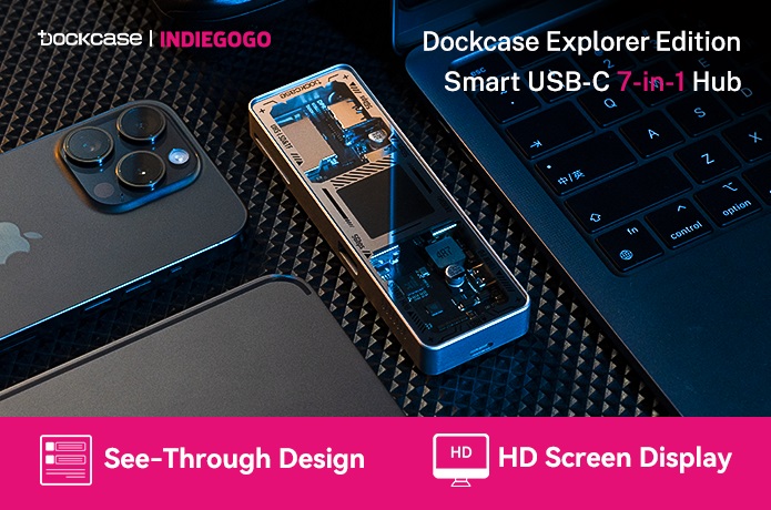 Hub USB-C Dockcase 10 Em 1 - Duplo HDMI 4K, Ethernet, 100W PD