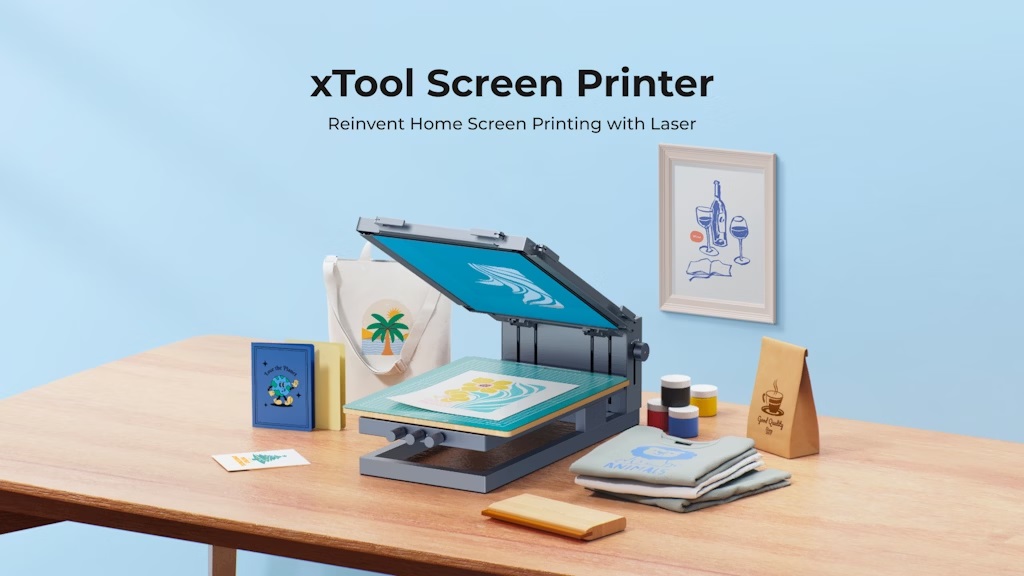 xTool Screen Printer1st Screen Printing Solution with Laser Backercrew
