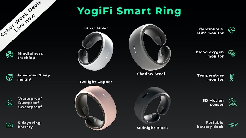 YogiFi Smart Ring – Empowering Wellness at Your Fingertips! - Backercrew