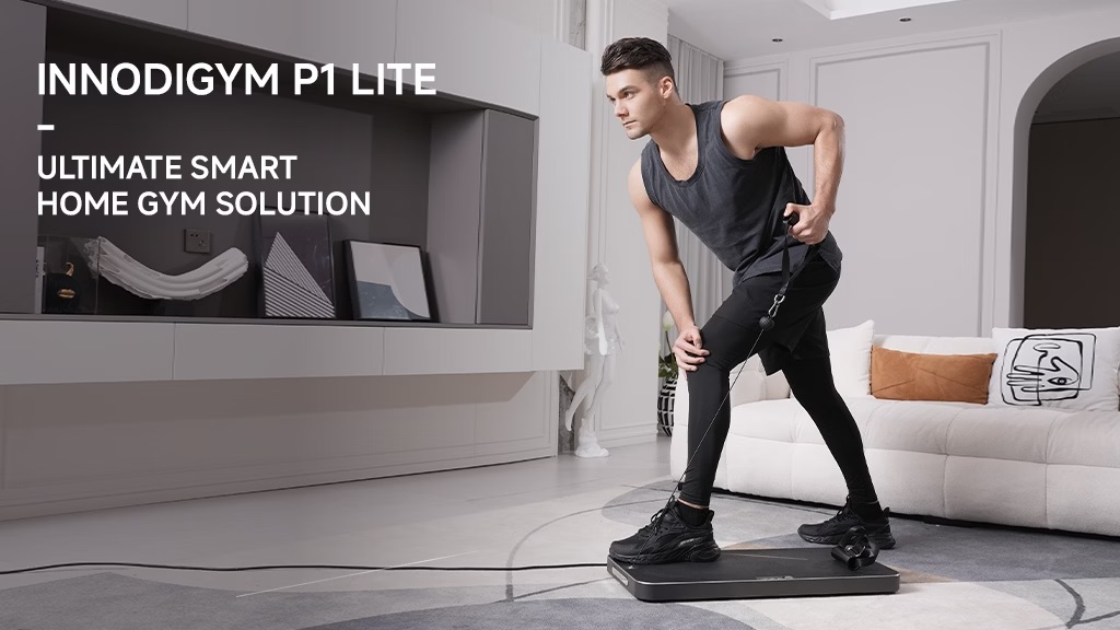 thumbnail image 2 of INNODIGYM P1 Lite Plus Ultra Slim Wall Mount Smart Gym Machine 60kg Adjustable Digital Weight Total Body Strength Training, 4 Mode Cable Weight Machine 2 of 14
