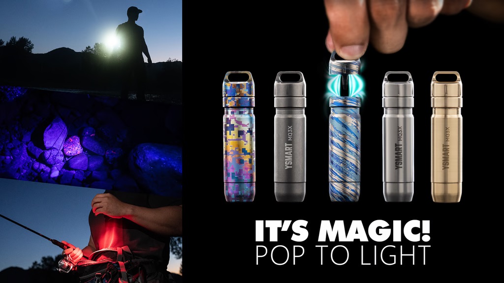 YSMART MQ3X | Rechargeable Magnetic Quick-Release Flashlight - Backercrew